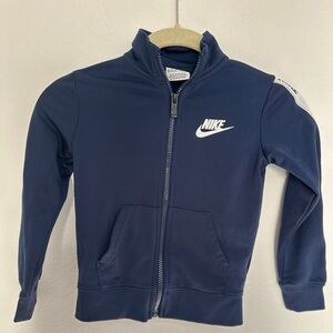 Nike Blue Zip-Up Sweatshirt size 3/4 boy
